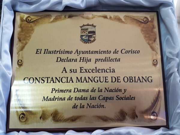 PLACA CONMEMORATIVA