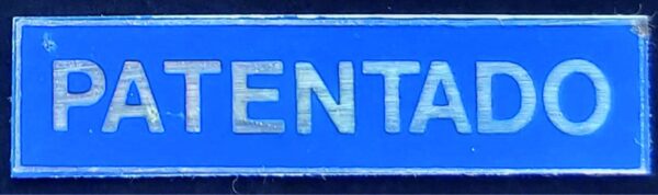 Placa alumino azul